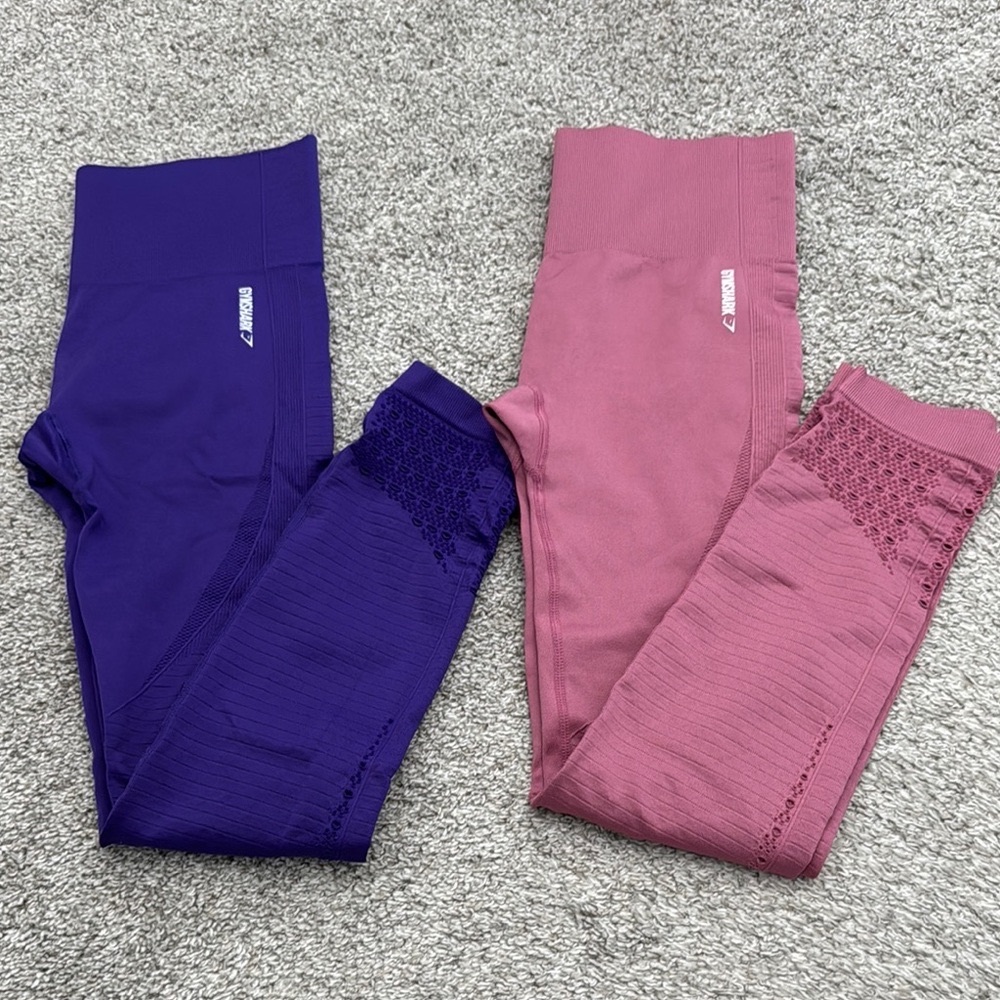 Gymshark Pink Leggings with Streamlined Silhouette